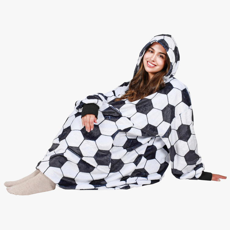 Panda hoodie blanket hot sale